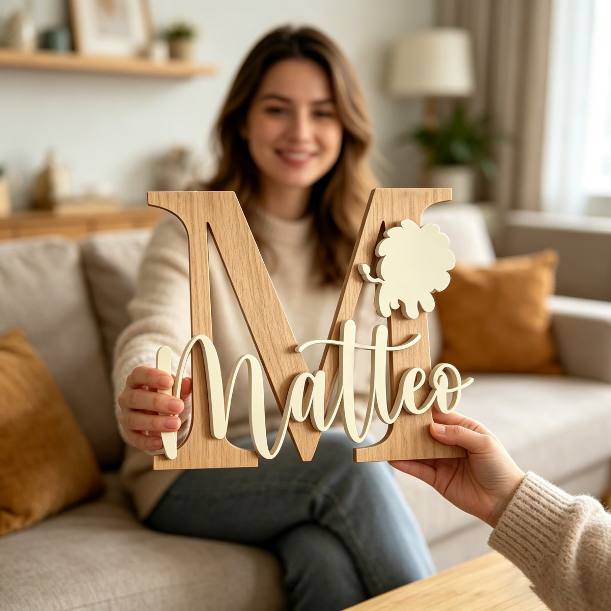 1Pc Custom Lion Name & Initial - Baby Nursery Usa ulasan dan harga