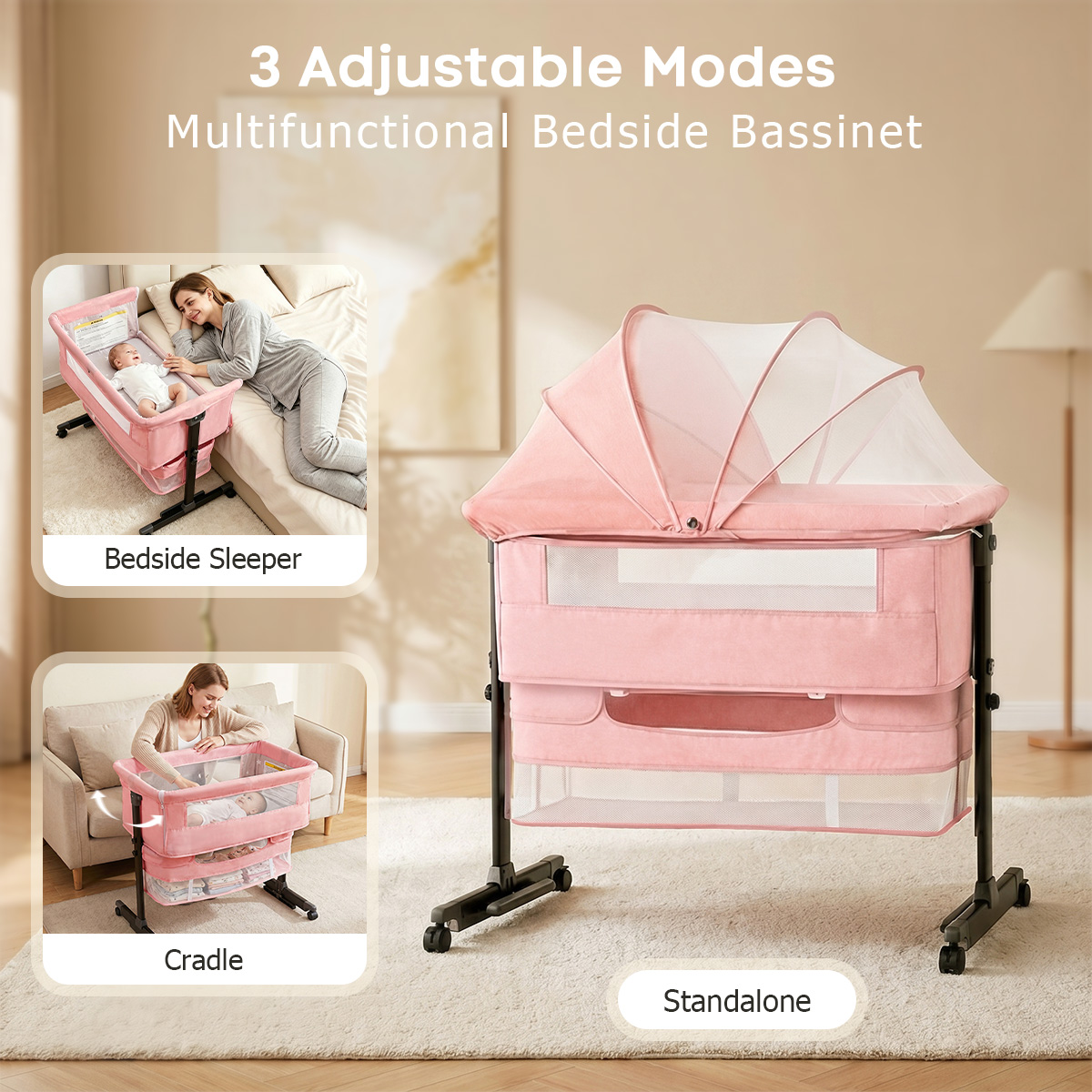 Kmaier Baby Bassinet Bedside S - Bassinet Bedside Sleeper ulasan dan harga