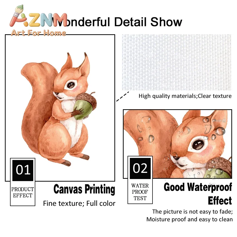Watercolor Woodland Animal Nur - Baby Nursery Gender Neutral ulasan dan harga