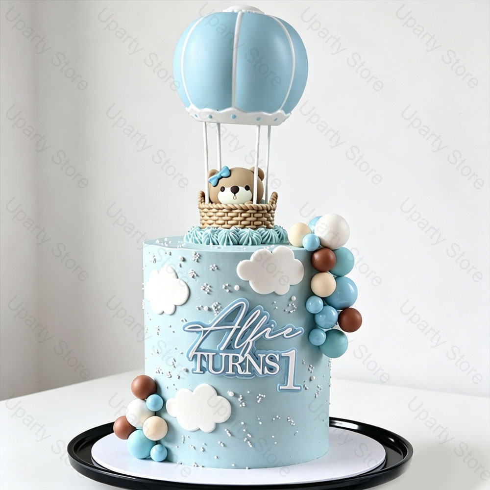 28pcs  Blue Hot Air Balloons C - Baby Nursery Hot Air Balloon ulasan dan harga
