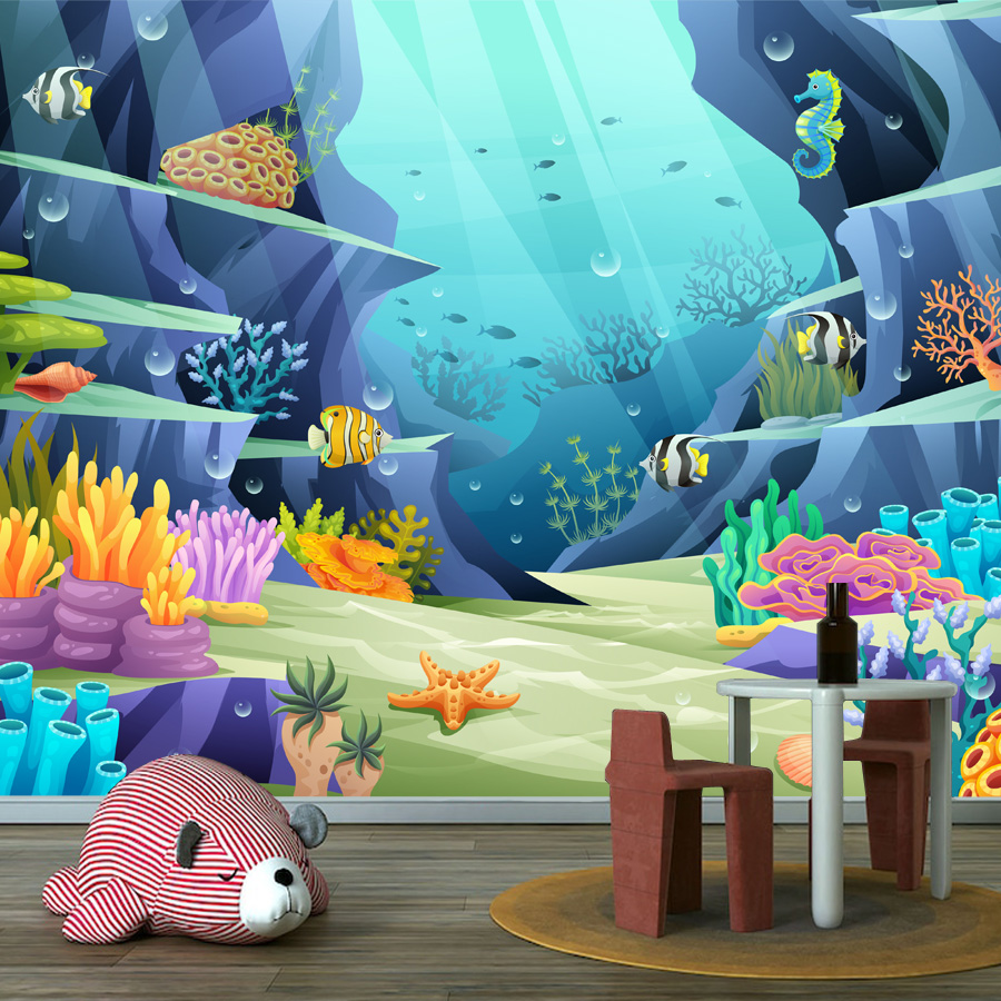 15+ Cartoon Underwater Tropica - Baby Nursery Water ulasan dan harga