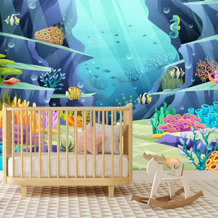 15+ Cartoon Underwater Tropica - Baby Nursery Water ulasan dan harga