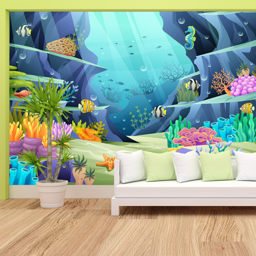 15+ Cartoon Underwater Tropica - Baby Nursery Water ulasan dan harga