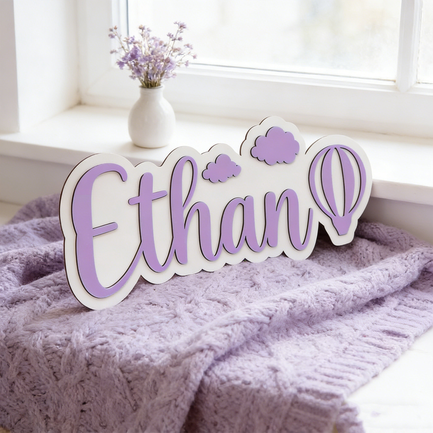 Personalized Hot Air Balloon & - Baby Nursery Room ulasan dan harga