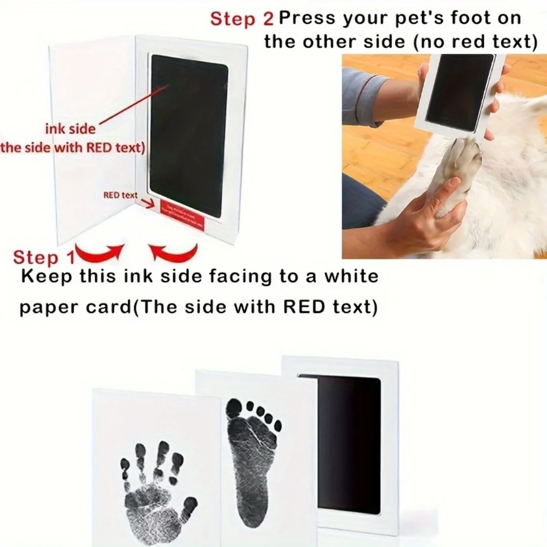 1/2PCS Pet Handprint Footprint - Footprint Ink Kit ulasan dan harga