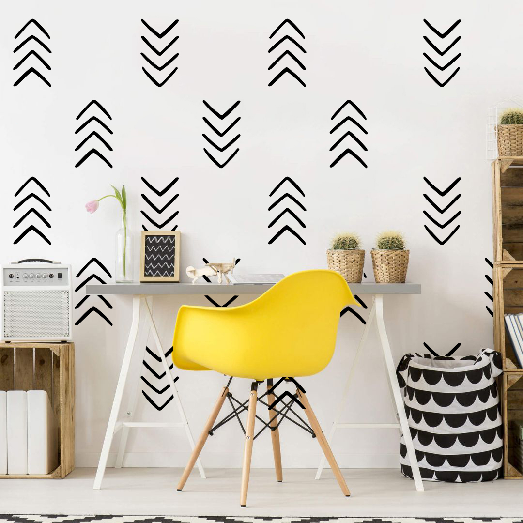 28Pcs Geometric Unique Arrow W - Baby Nursery Vinyl Wall Stickers ulasan dan harga