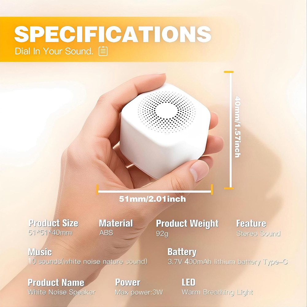 White Noise Machine 10 Soothin - Baby Sound Machine White ulasan dan harga
