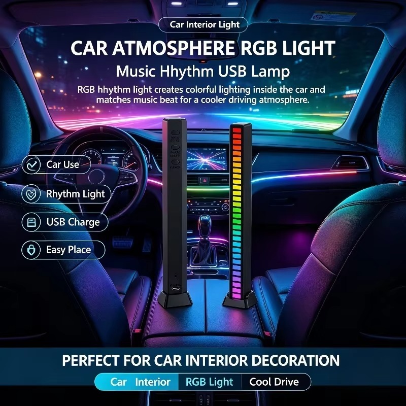 RGB Desk Lamp Music Sync Gamin - Baby Nursery Music ulasan dan harga