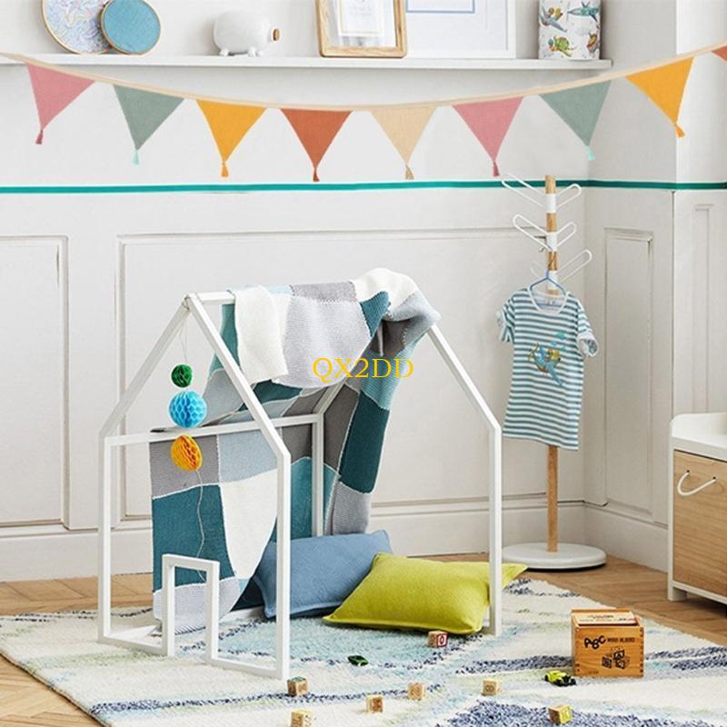 QX2D Soft Fabric Bunting Banne - Baby Nursery Gender Neutral ulasan dan harga