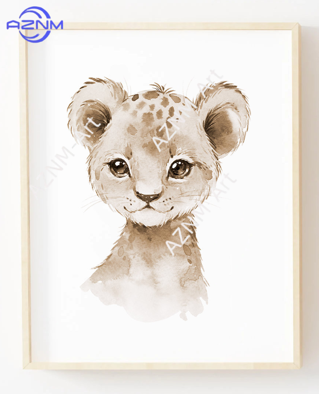 1PC/3PCS Nursery Animals Wall  - Baby Nursery Gender Neutral ulasan dan harga