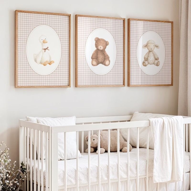 Nursery Print Set Animals, Cot - Baby Nursery Gender Neutral ulasan dan harga