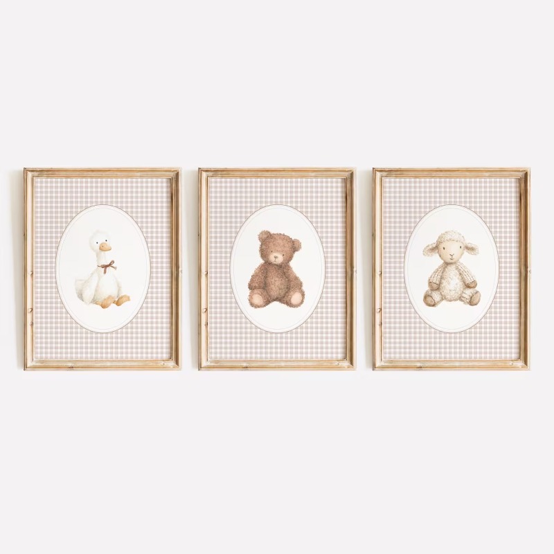 Nursery Print Set Animals, Cot - Baby Nursery Gender Neutral ulasan dan harga